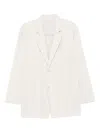Issey Miyake Striped Blazer In White