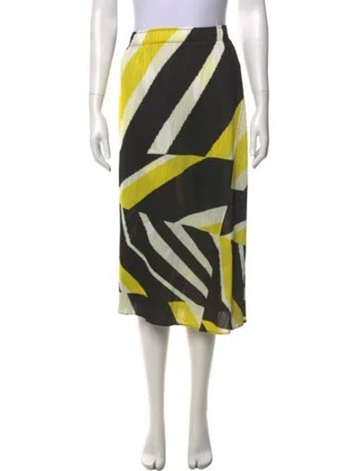 Pre-owned Issey Miyake Striped Knee-length Skirt In Multi