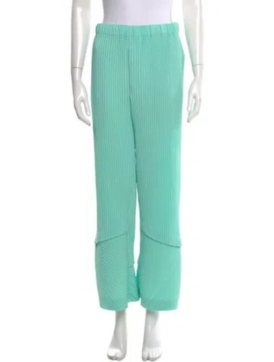 Pre-owned Issey Miyake Striped Pants In Green