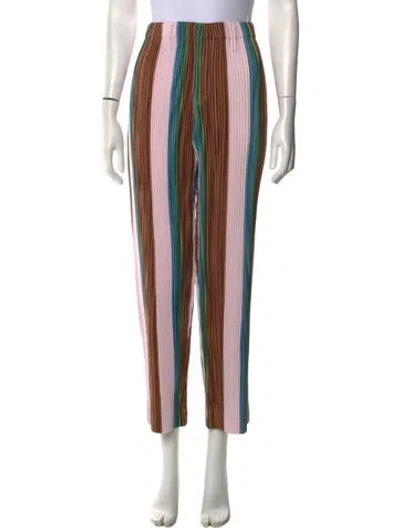 Pre-owned Issey Miyake Striped Pants W/ Tags In Multi