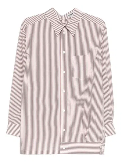 Issey Miyake Striped Shirt In Pink