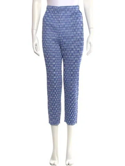 Pre-owned Issey Miyake Striped Straight Leg Pants In Blue