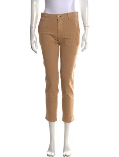 Pre-owned Issey Miyake Striped Straight Leg Pants In Neutrals