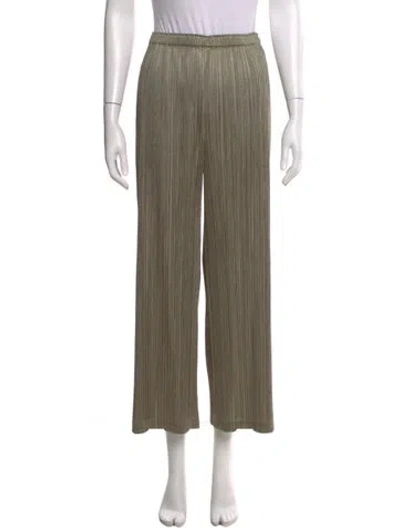 Pre-owned Issey Miyake Striped Straight Leg Pants W/ Tags In Neutral