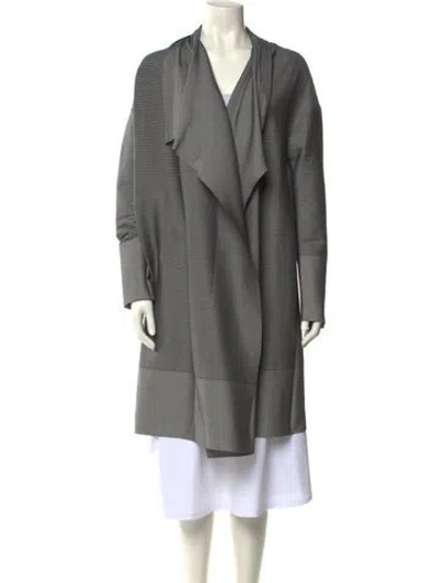 Pre-owned Issey Miyake Striped Sweater In Gray