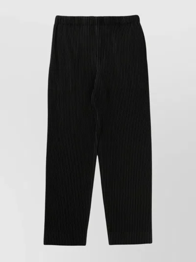 Issey Miyake Striped Trousers Ankle Length