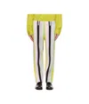 Issey Miyake Striped Trousers In Multicolor