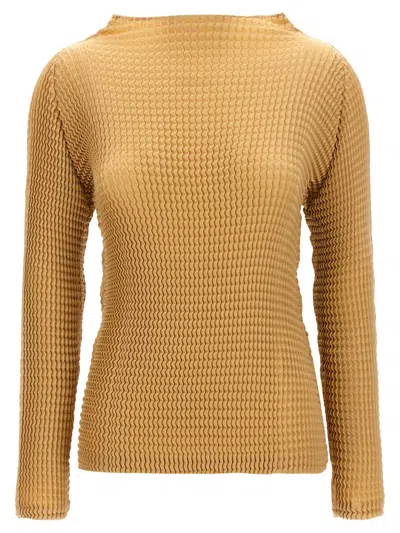 ISSEY MIYAKE ISSEY MIYAKE 'SUEDE LIKE PLEATS' BLOUSE