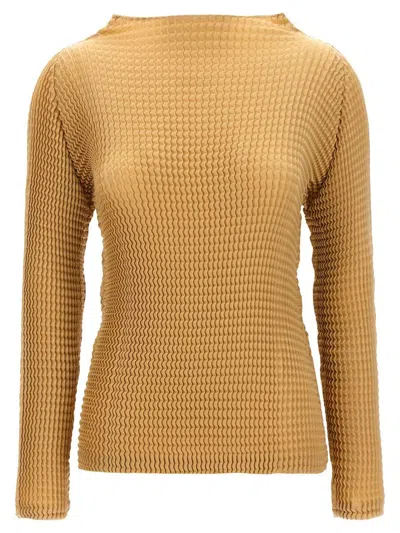 ISSEY MIYAKE ISSEY MIYAKE 'SUEDE LIKE PLEATS' BLOUSE