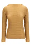 Shop Issey Miyake 'suede Like Pleats' Blouse