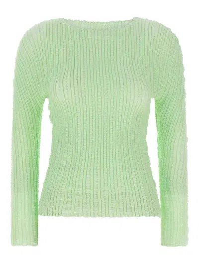 ISSEY MIYAKE SUÉTER CUELLO REDONDO - VERDE