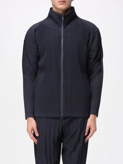 ISSEY MIYAKE SWEATER HOMME PLISSE' ISSEY MIYAKE MEN COLOR BLUE,H69955009