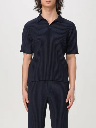 Issey Miyake Sweater Homme Plisse'  Men Color Blue In Blau