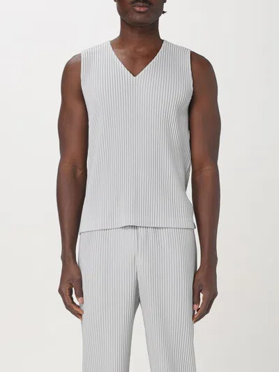 Issey Miyake T-shirt Homme Plisse'  Men Color Grey In Grau
