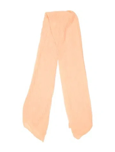 Pre-owned Issey Miyake Syra Scarf Dickey Scarf In Orange