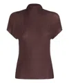 Issey Miyake Brown Shirt Top In Brown