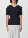 Issey Miyake Basic Plisse T Shirt T-shirts Blue In Blau