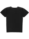Issey Miyake Pleated Short-sleeved T-shirt In Black