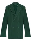 Issey Miyake Tailored Blazer In Green