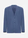 Issey Miyake Tailored Pleats 1 Jacket In Blue Gray
