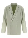 Issey Miyake Tailored Pleats 1 Blazer Green In Multi