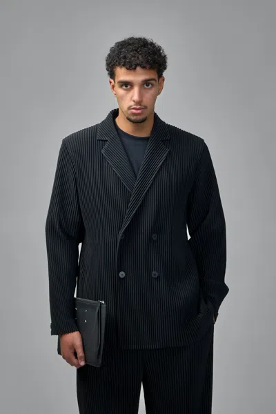Issey Miyake Tailored Pleats 1 Jacket In Black