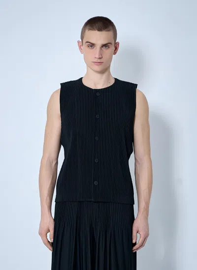 Issey Miyake Tailored Pleats 1 Top In Black