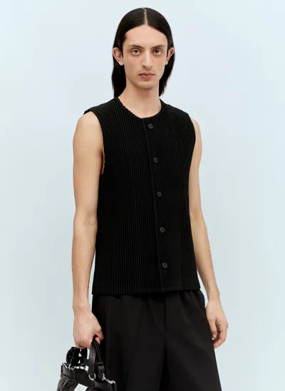 Issey Miyake Tailored Pleats 1 Top In Black