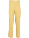 Issey Miyake Yellow Tailored Pleats 1 Trousers In Yellow