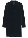 Issey Miyake Tailored Pleats 2 Coat In Blue