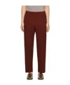Issey Miyake Tailored Pleats 2 Pants In Burgundy
