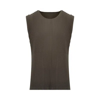 Pre-owned Issey Miyake Tailored Pleats 2 Top 'mudstone Grey' | Men's Size 4 In Gray