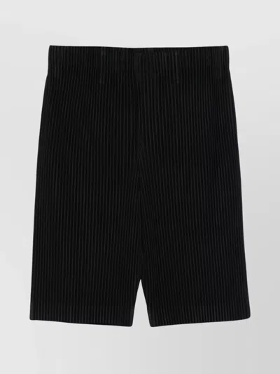 Issey Miyake Tailored Pleats Shorts Elastic Waistband