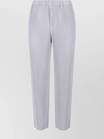 ISSEY MIYAKE TAILORED TROUSERS VERTICAL STRIPES