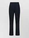 Issey Miyake Tailored Trousers With Button And Pleats In Black