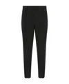 Issey Miyake Tapered Plisse Trousers In Black