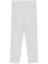 Issey Miyake Ribbed Texture Tailored Trousers Pockets In Grey