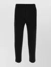 Issey Miyake Textured Cropped Trousers In Polyester In Black