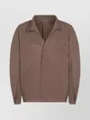 Issey Miyake Textured Fabric Jacket Featuring Front Pockets In Brown