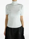 Issey Miyake Textured Roll-neck Knitwear In Animal Print