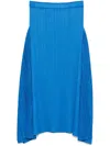 Issey Miyake Womens Blue Efficient Square Flared Midi Knitted Skirt In Blue