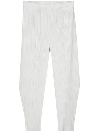 Issey Miyake Thicker Bottoms 2 Tapered Trousers In Neutrals