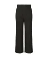 Issey Miyake Pleated Cropped Trousers In Black