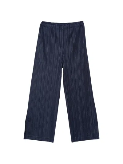 Issey Miyake Thicker Bottoms 2 Trousers In Blue