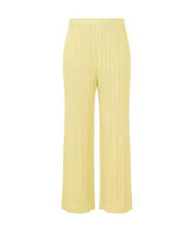 Issey Miyake Thicker Bottoms 2  Trousers In Cream