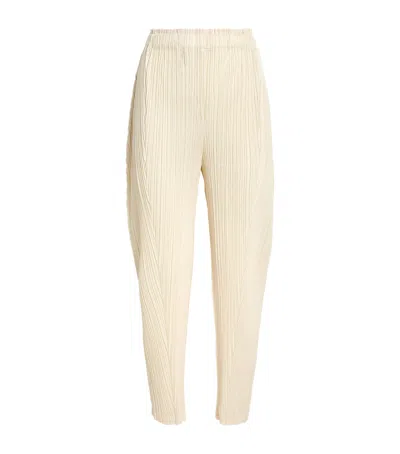 Issey Miyake Thicker Bottoms 2 Trousers In Neutral