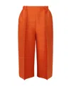 Issey Miyake Orange Thicker Bounce Pants In Red