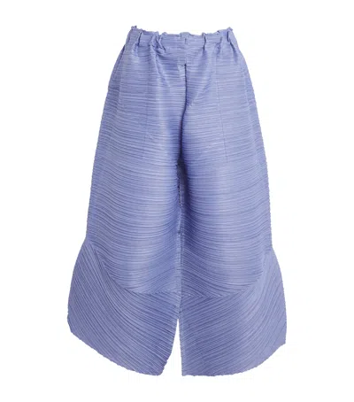 Issey Miyake Thicker Bounce Trousers In Blue