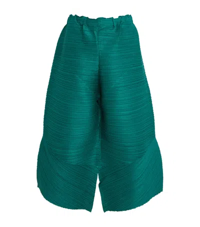 Issey Miyake Thicker Bounce Trousers In Green