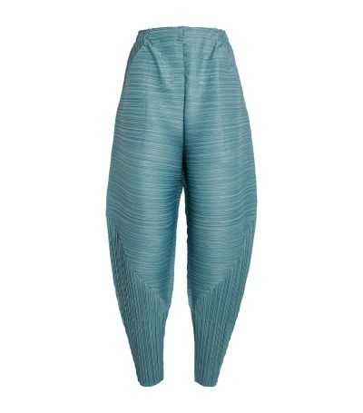 Issey Miyake Thicker Bounce Trousers In Green